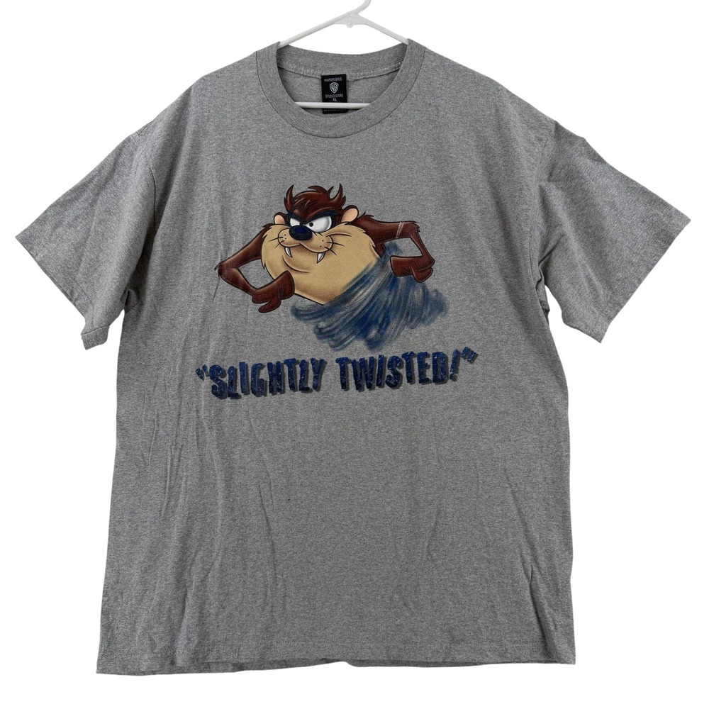 Vintage Warner Bros Studio Store Shirt Mens XL Taz‎ Slightly Twisted Tee Devil